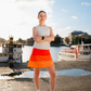 EMMA - Long A-shaped sports skirt