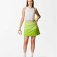 Lång Sportkjol för padel och tennis. Tvåfärgad med olika nyanser av äppelgrönt.