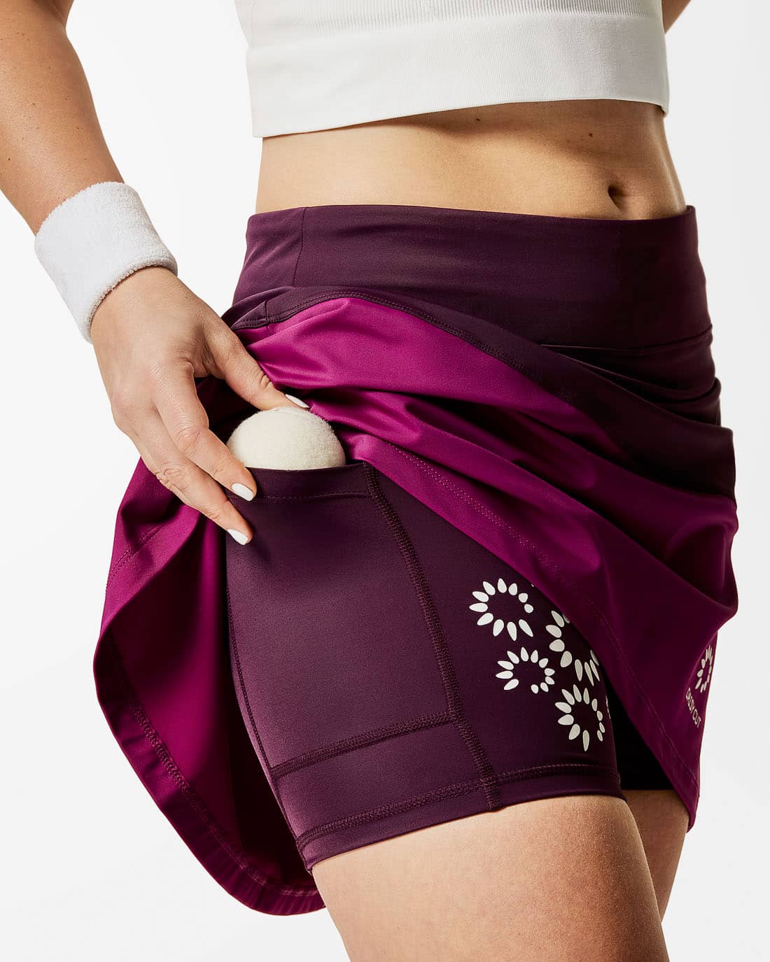 JENNIFER - Long two-tone sports skirt