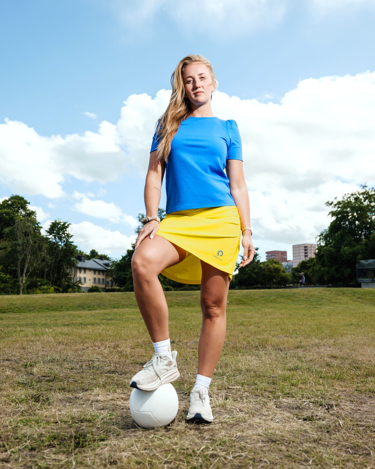 JENNIFER - Long flared sports skirt